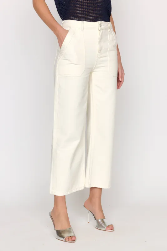 Dorian Pant - Ecru sold by Christy Lynn