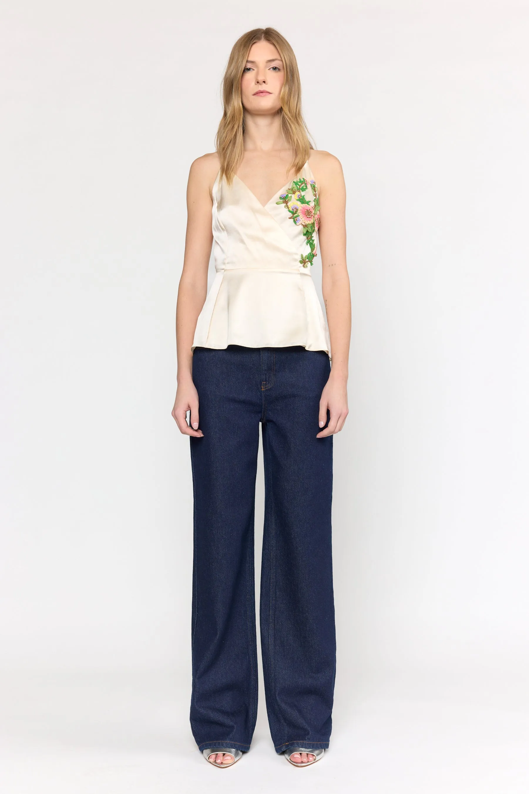 Ariana Top - Garden Embroidery sold by Christy Lynn