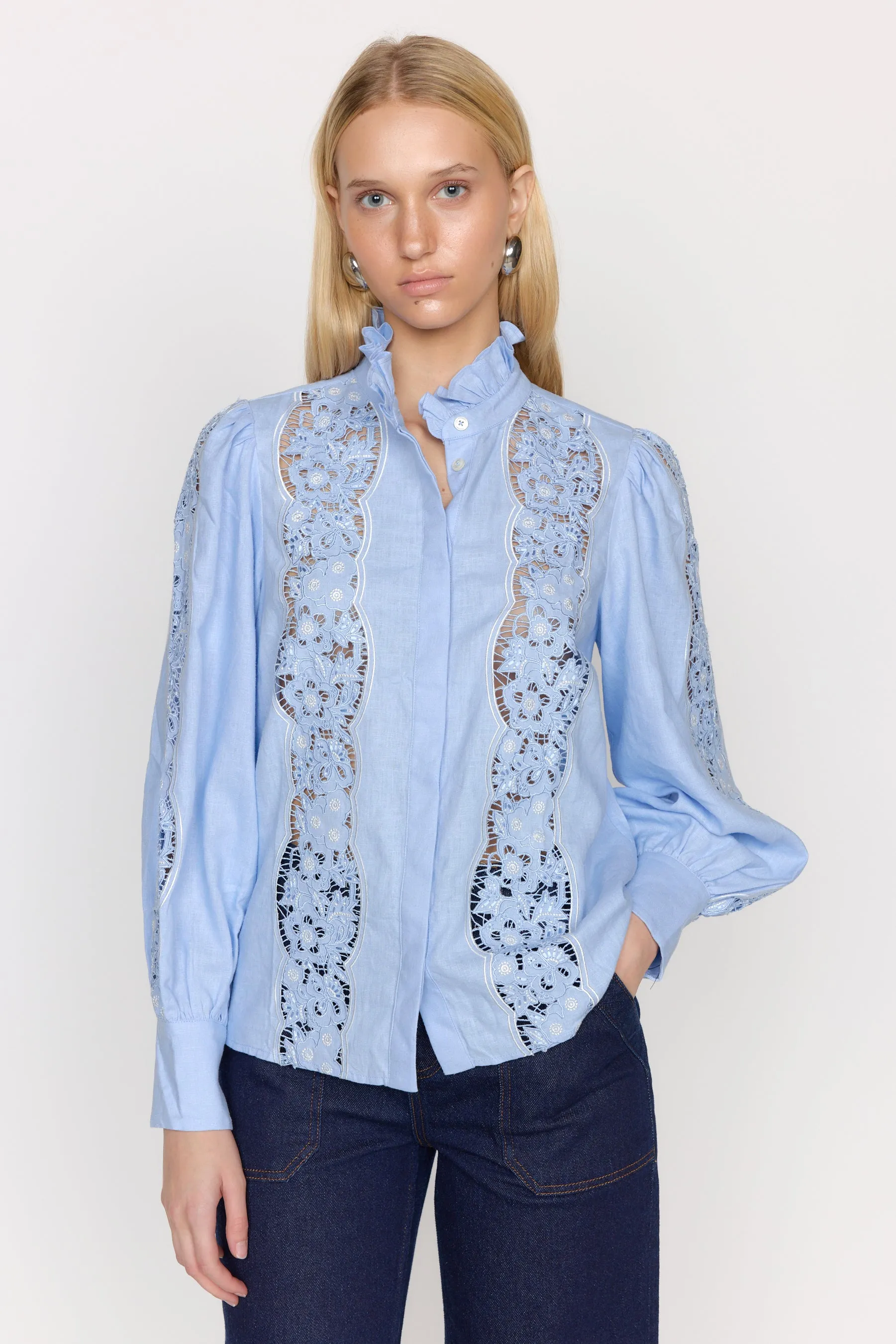 Riley Top - Sky sold by Christy Lynn product image thumbnail 5