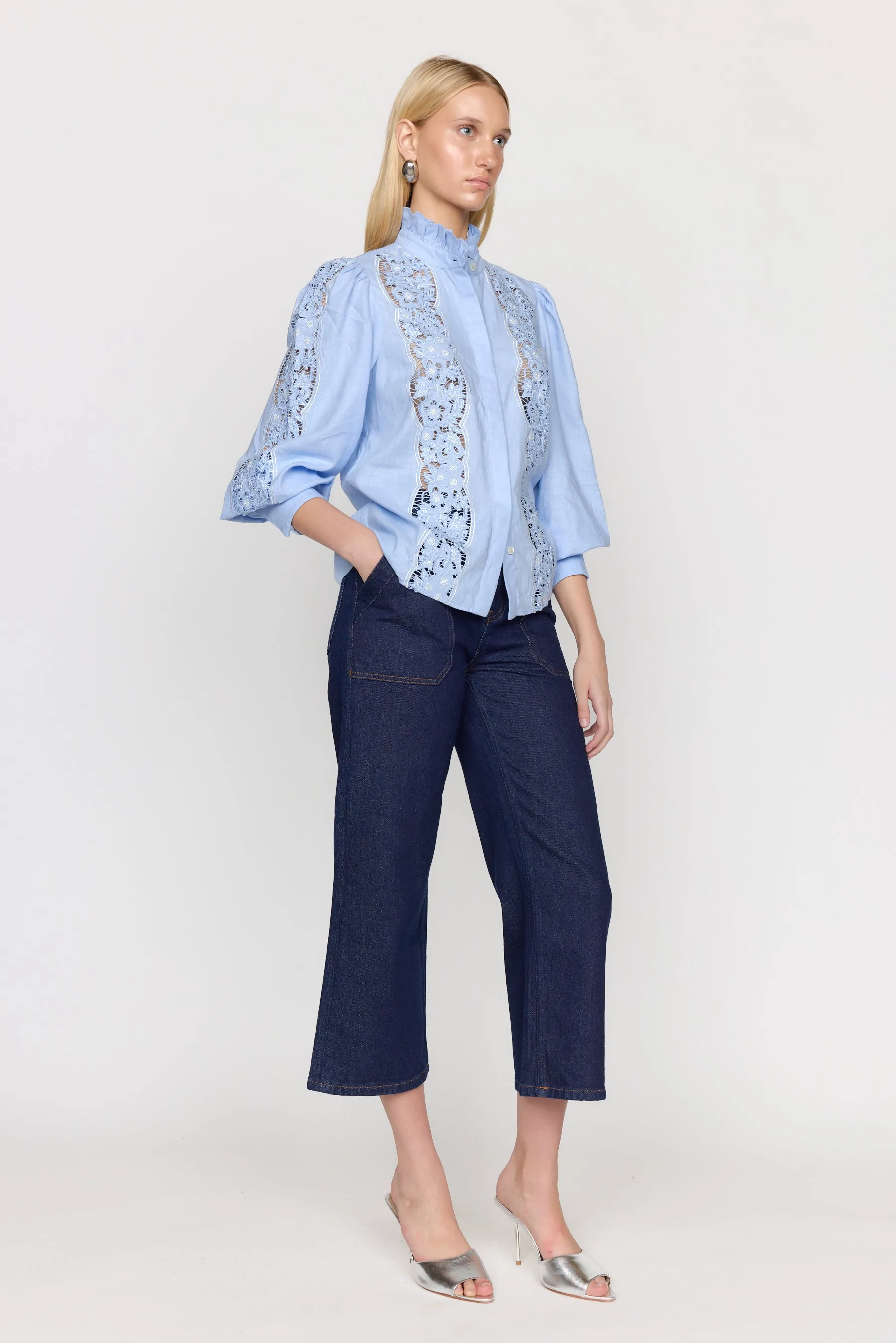 Riley Top - Sky sold by Christy Lynn product image thumbnail 4