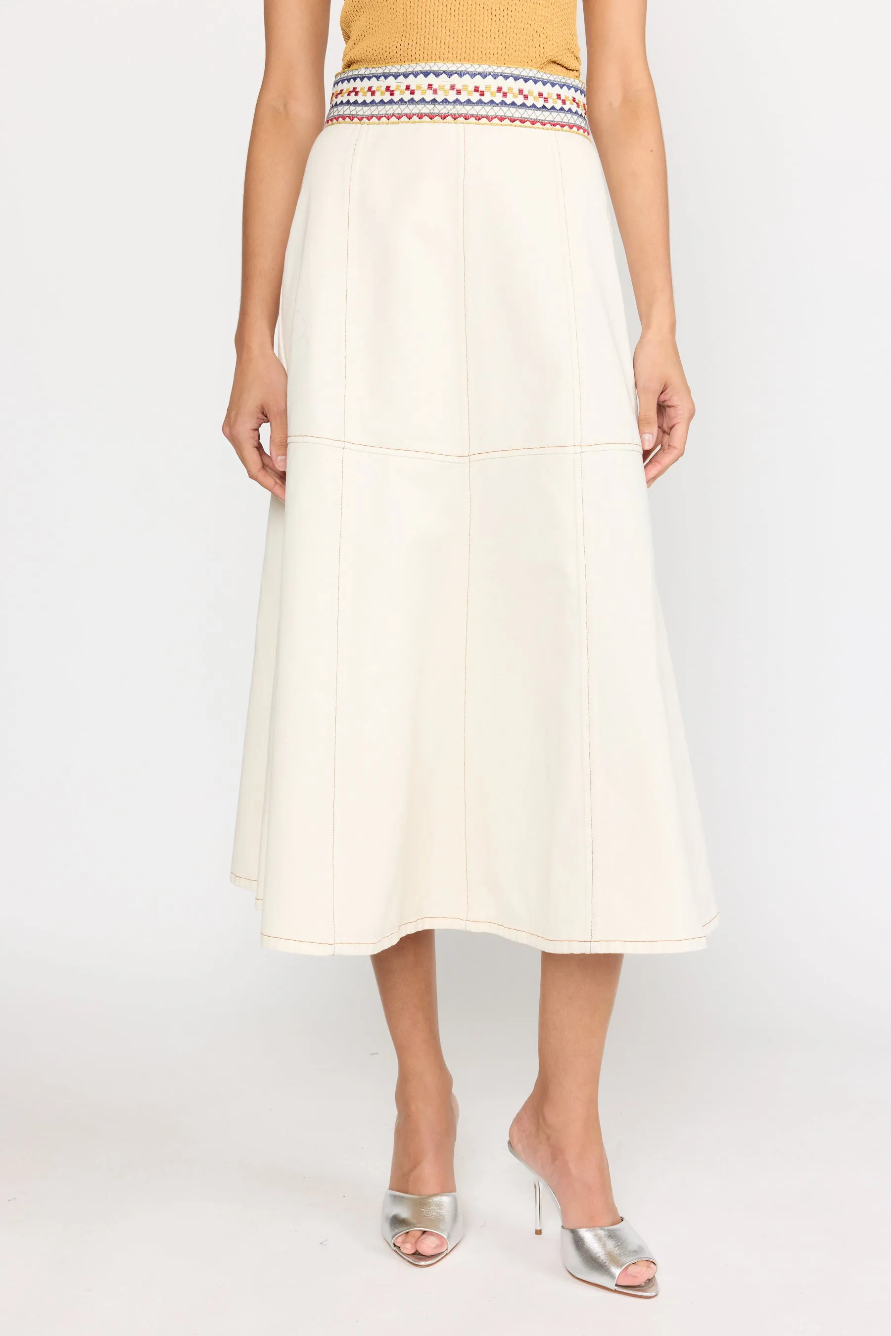 Solange Skirt - Ecru Mosaic sold by Christy Lynn product image thumbnail 4