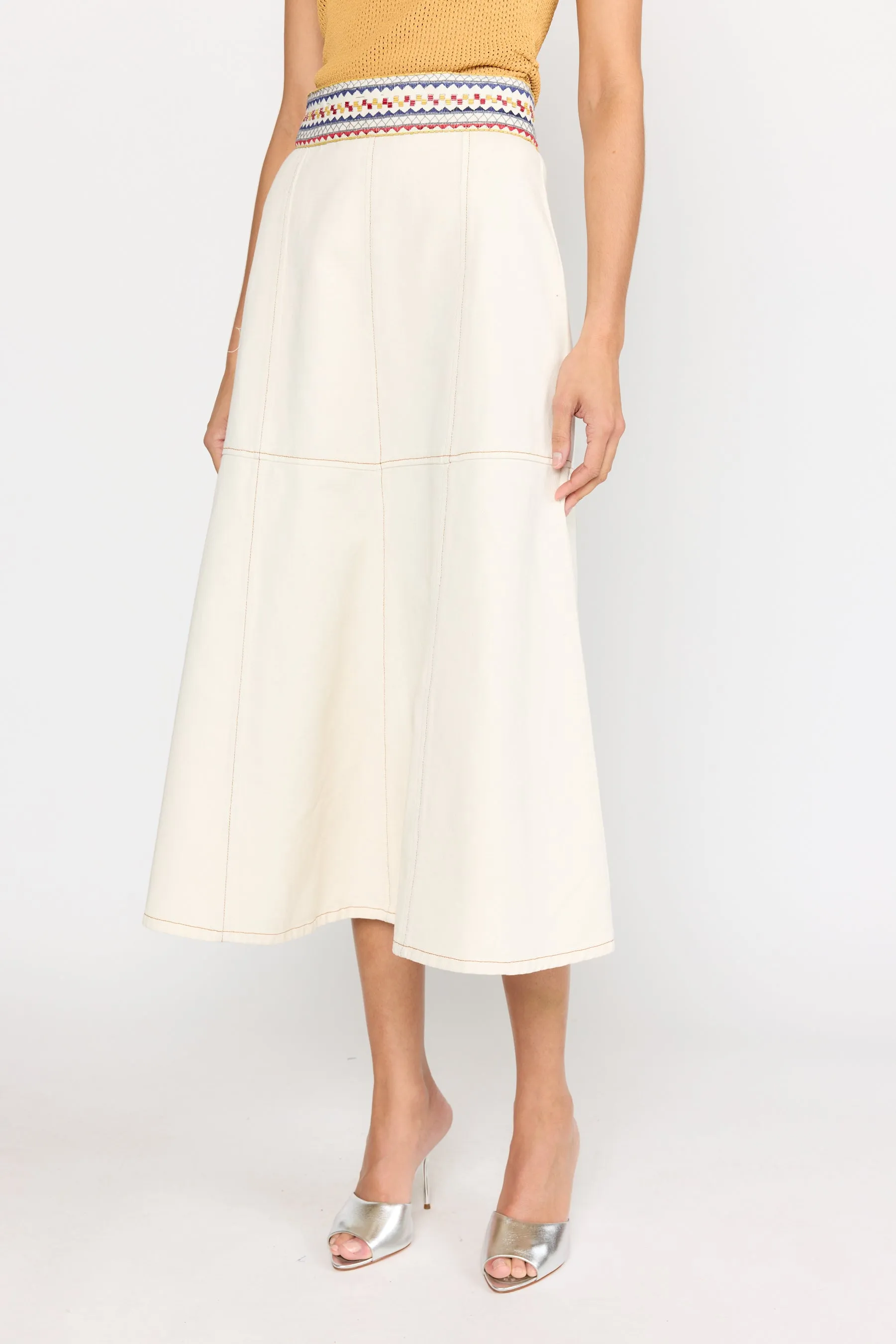 Solange Skirt - Ecru Mosaic sold by Christy Lynn product image thumbnail 5