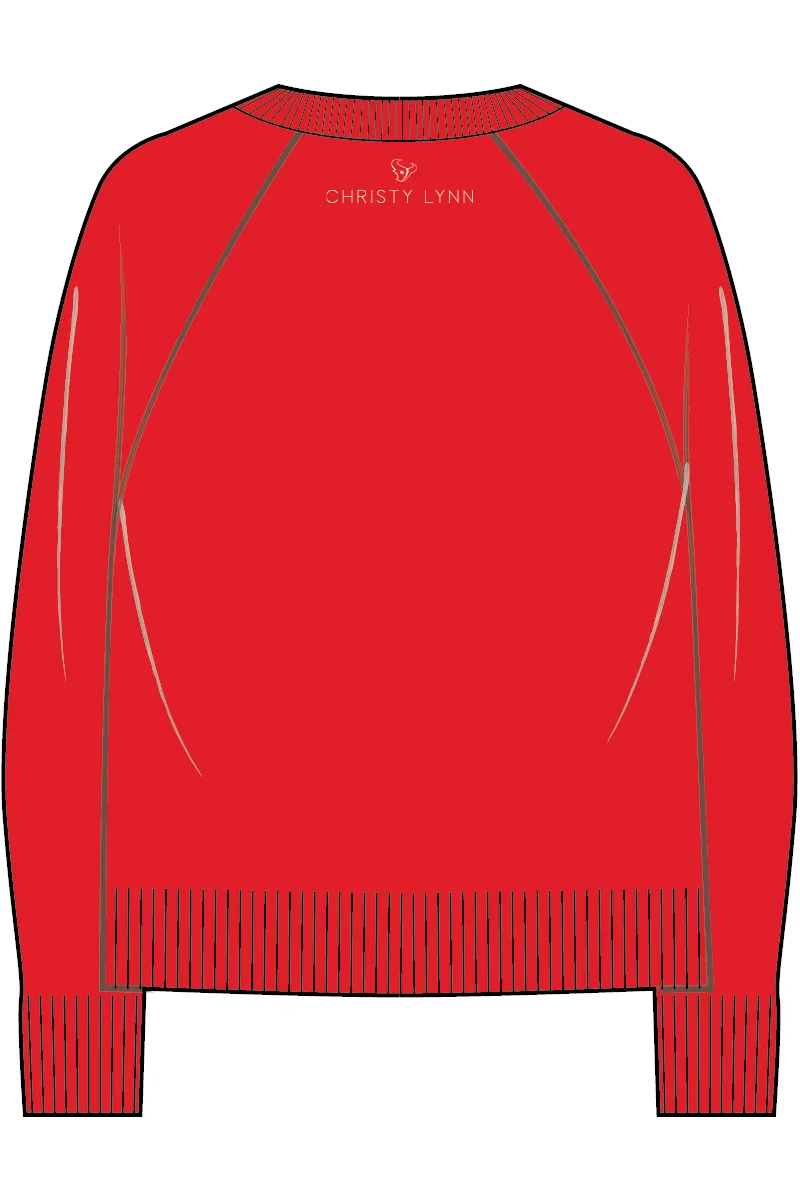 Texans T Logo Sweater - Battle Red sold by Christy Lynn product image thumbnail 2