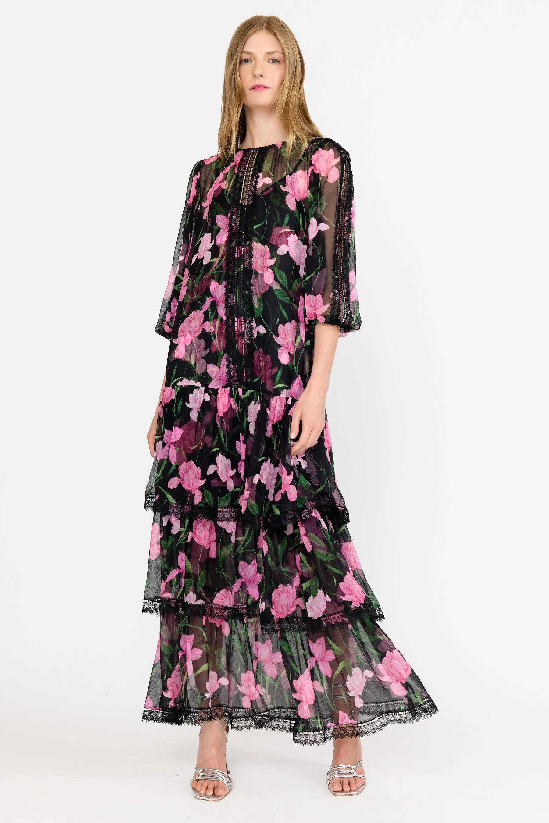 Nina Dress - Onyx Florette sold by Christy Lynn product image thumbnail 2