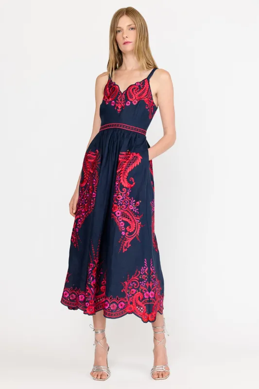 Holly Dress - Midnight Rosaria sold by Christy Lynn