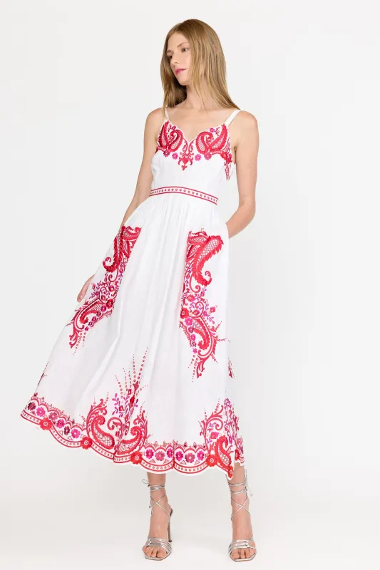 Holly Dress - White Rosaria sold by Christy Lynn