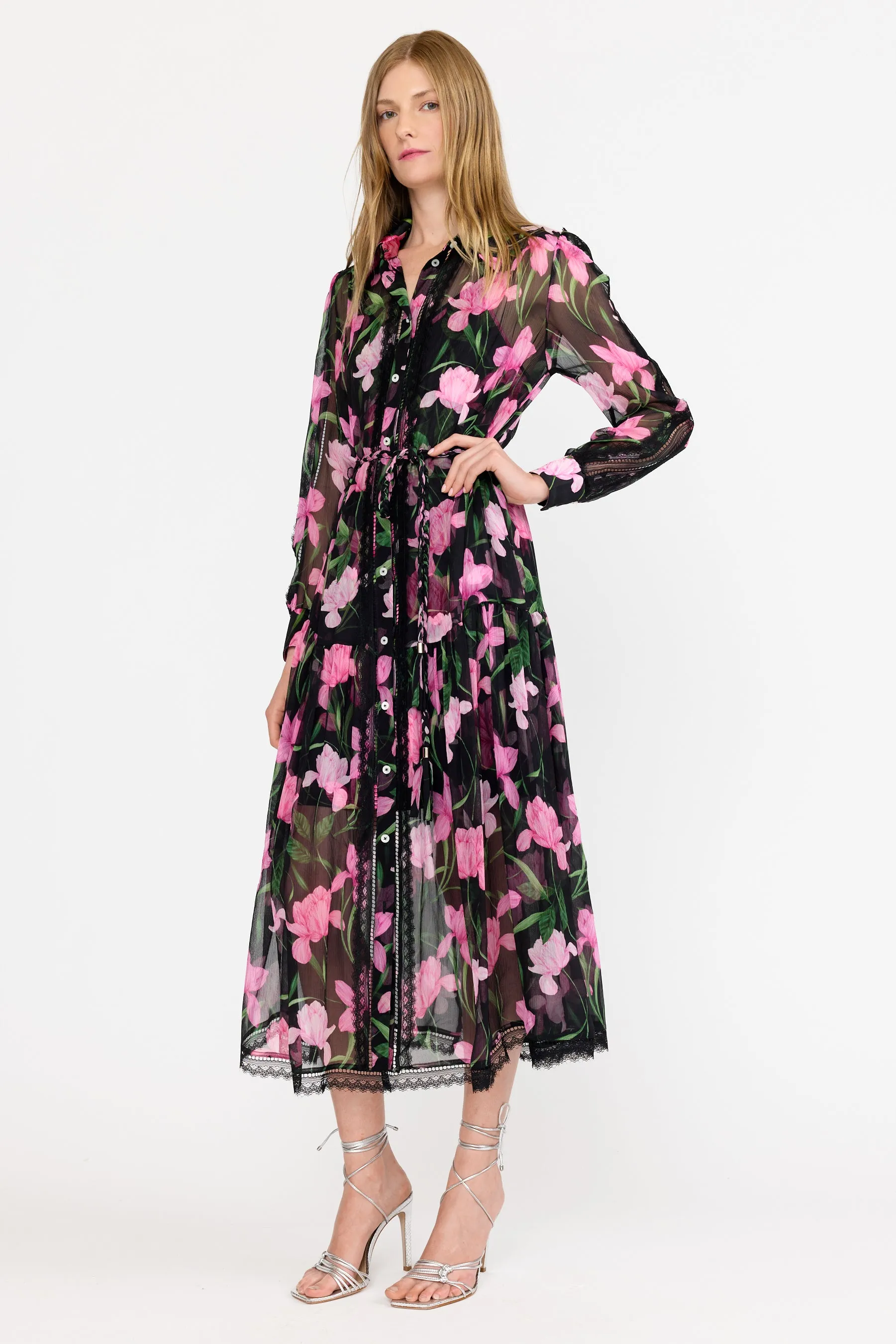 Kristina Dress - Onyx Florette sold by Christy Lynn product image thumbnail 2