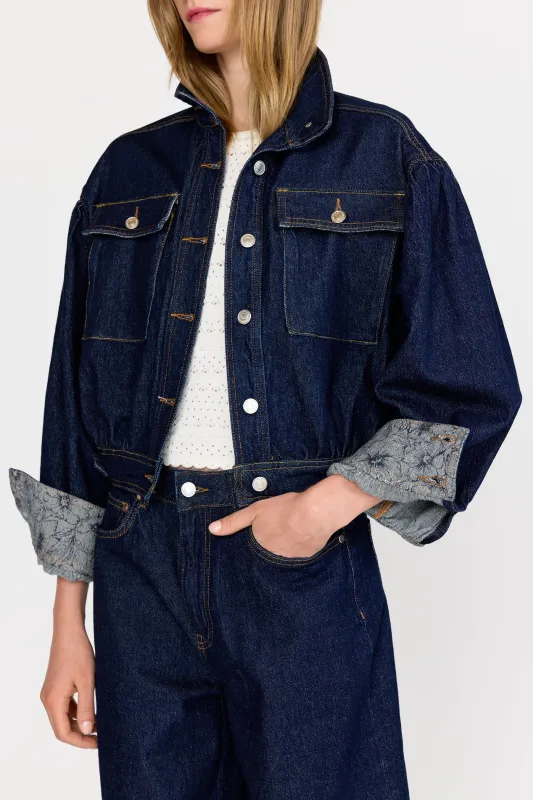 Monroe Jacket - Etched Indigo sold by Christy Lynn