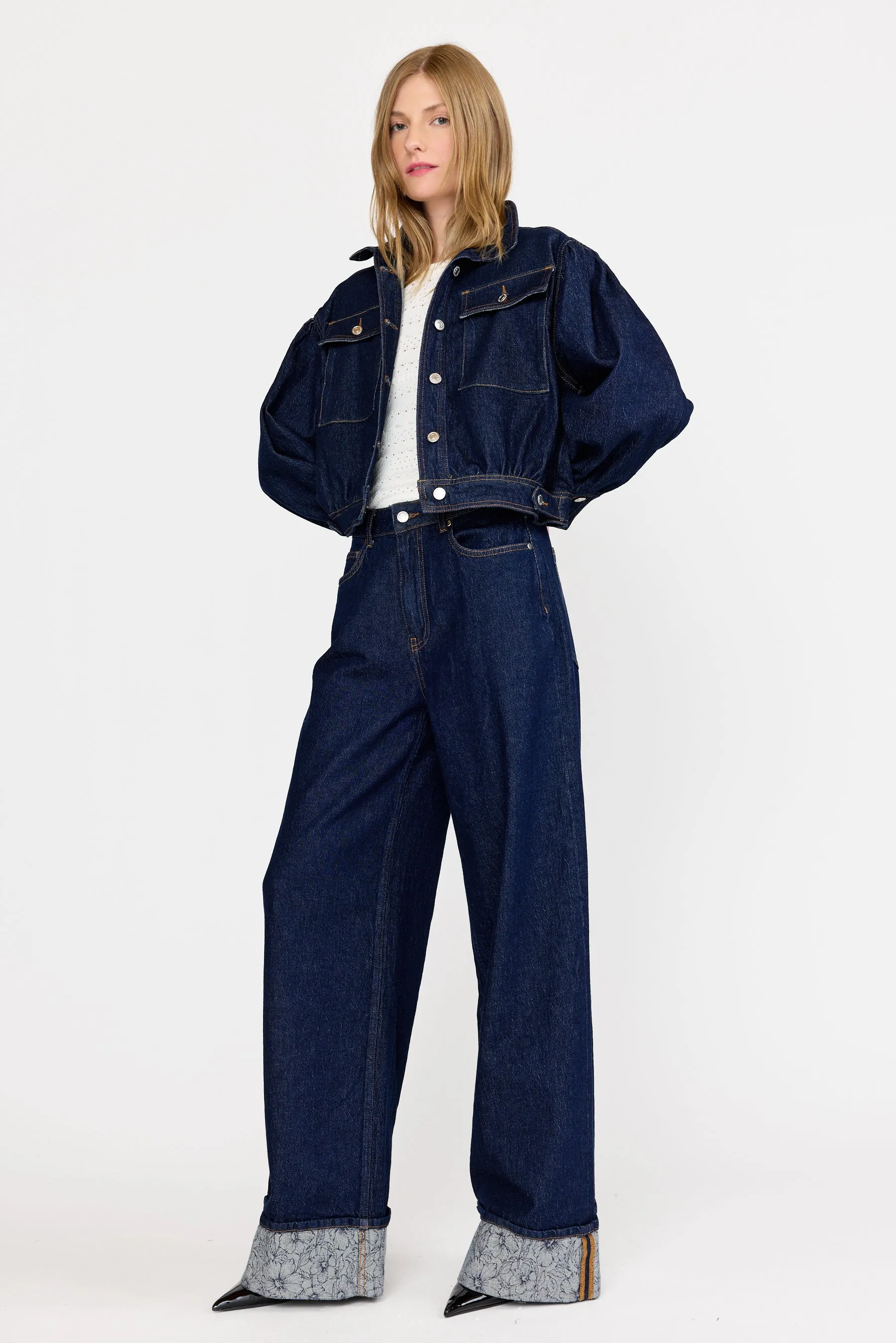 Monroe Jacket - Etched Indigo sold by Christy Lynn product image thumbnail 4