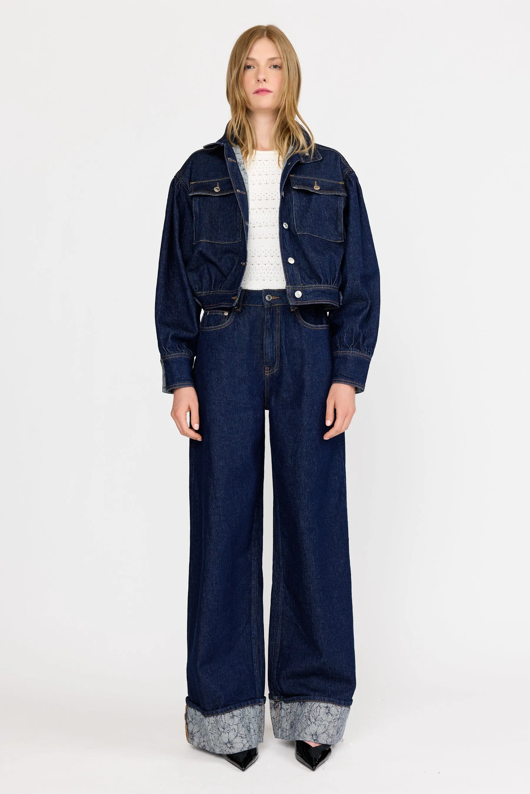 Monroe Jacket - Etched Indigo sold by Christy Lynn product image thumbnail 3