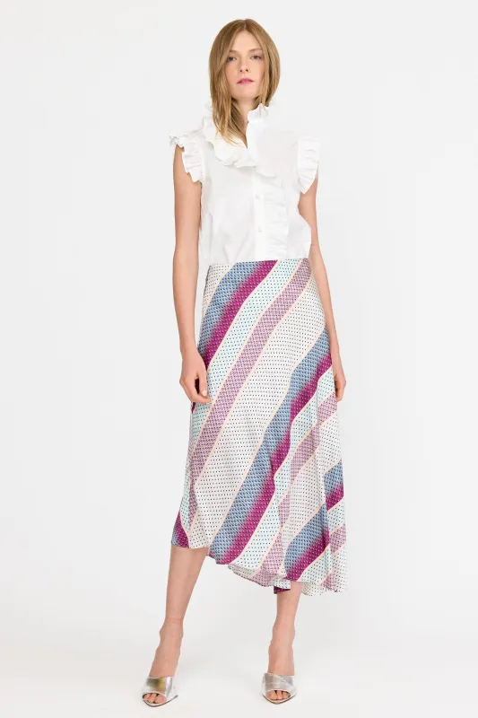 Josie Skirt - Coastal Stripe sold by Christy Lynn