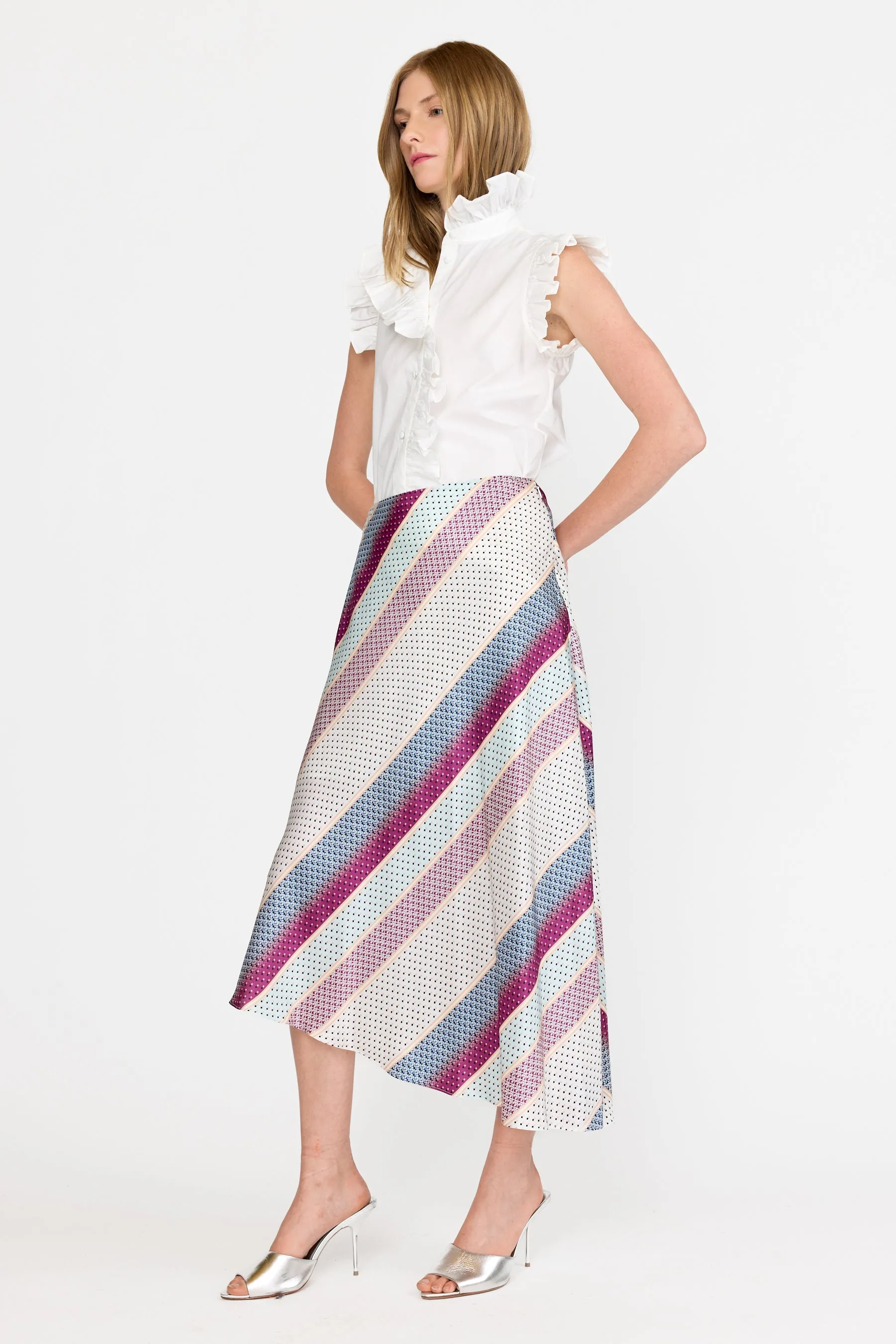 Josie Skirt - Coastal Stripe sold by Christy Lynn product image thumbnail 3