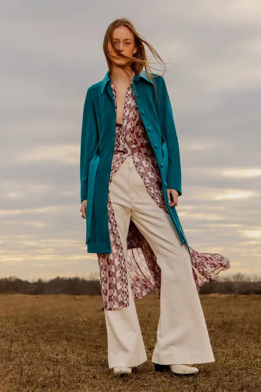 Ricci Coat - Peacock made by Christy Lynn