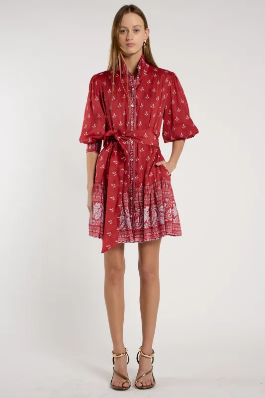 Emi Dress - Wildflower Red made by Christy Lynn