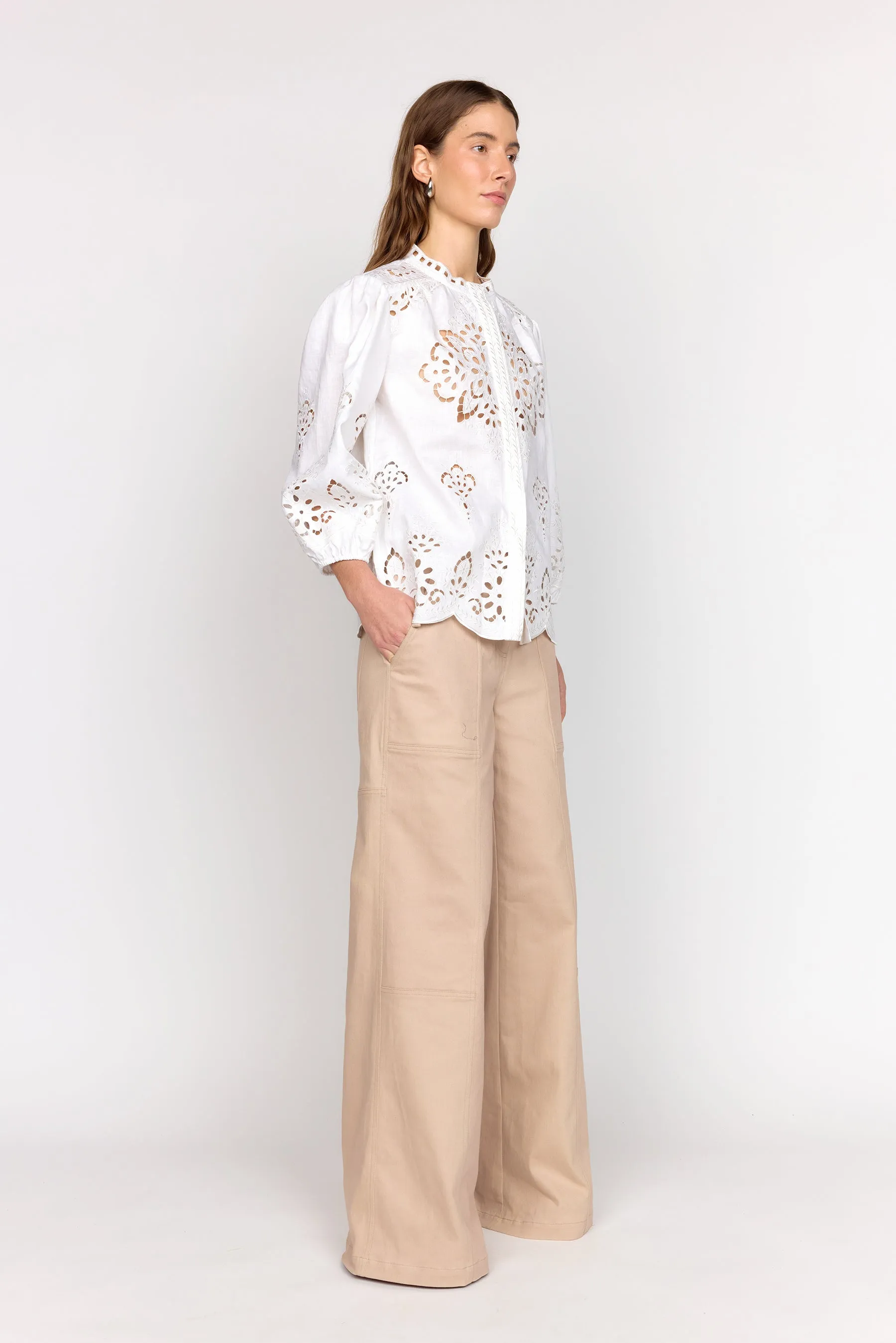 Irene Top - White sold by Christy Lynn product image thumbnail 3