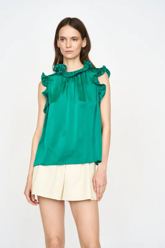 Renee Blouse - Emerald sold by Christy Lynn
