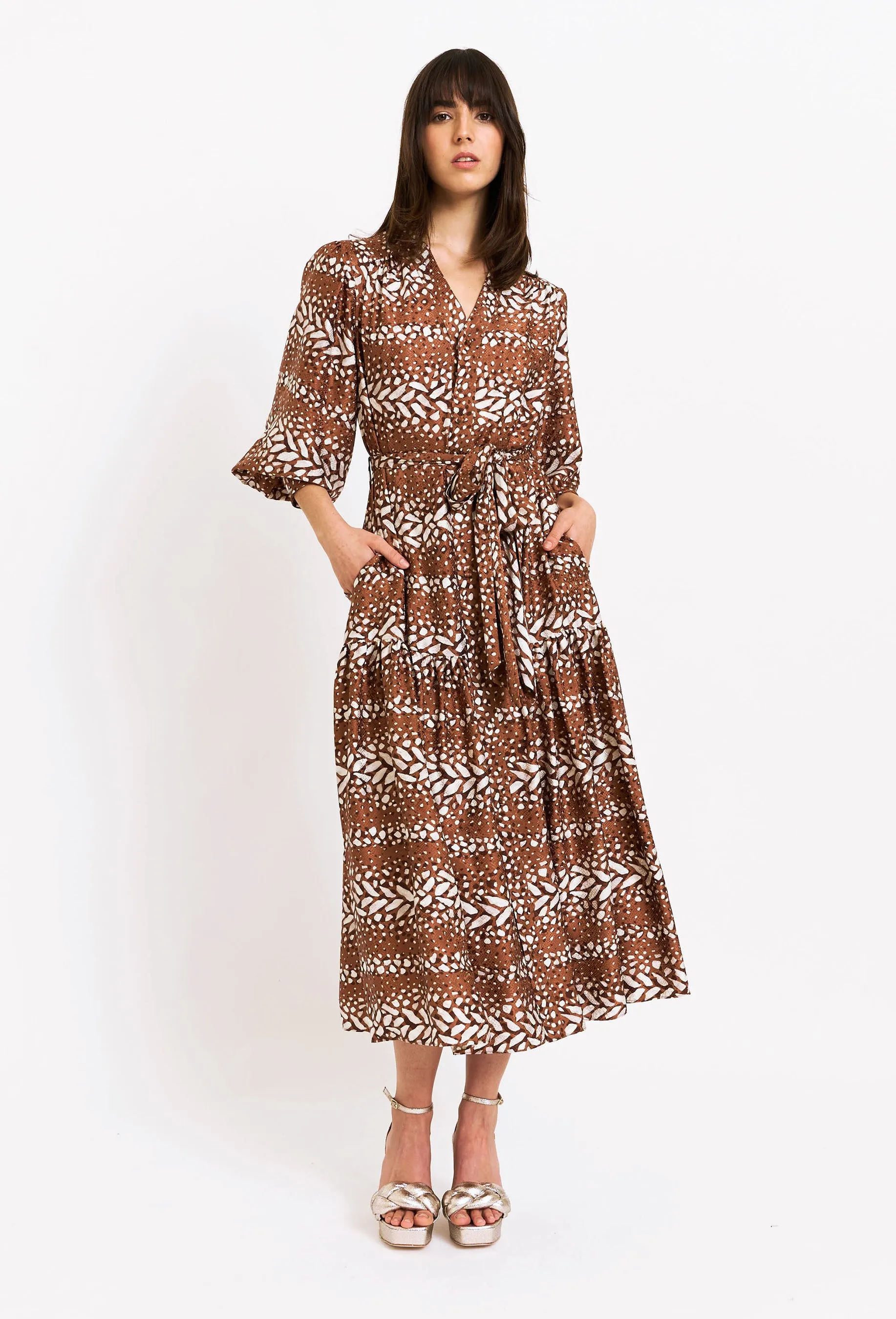 Layla Dress - Fawn sold by Christy Lynn