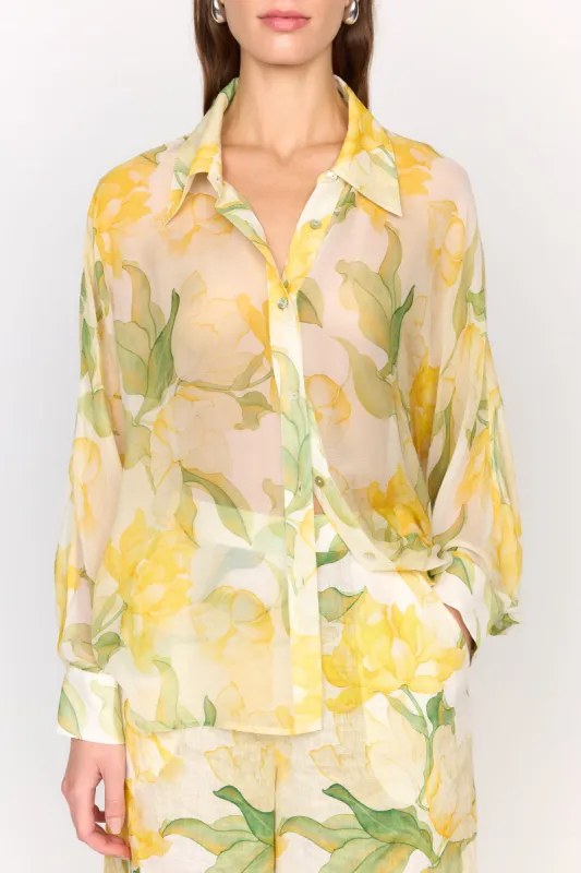 Rosario Top - Waterlily Yellow sold by Christy Lynn