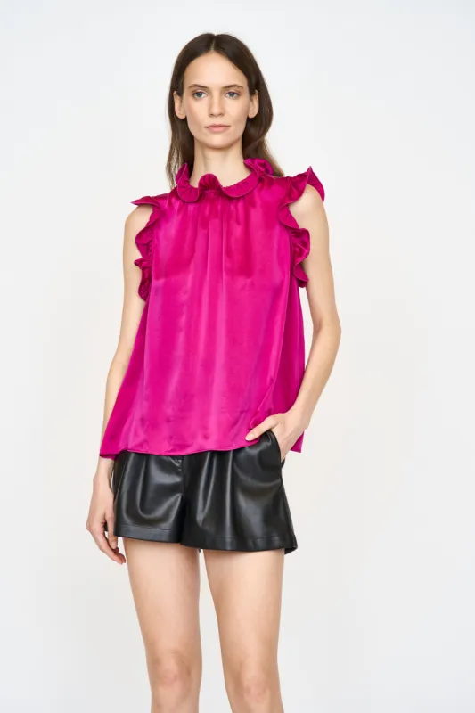 Renee Blouse - Fuchsia sold by Christy Lynn