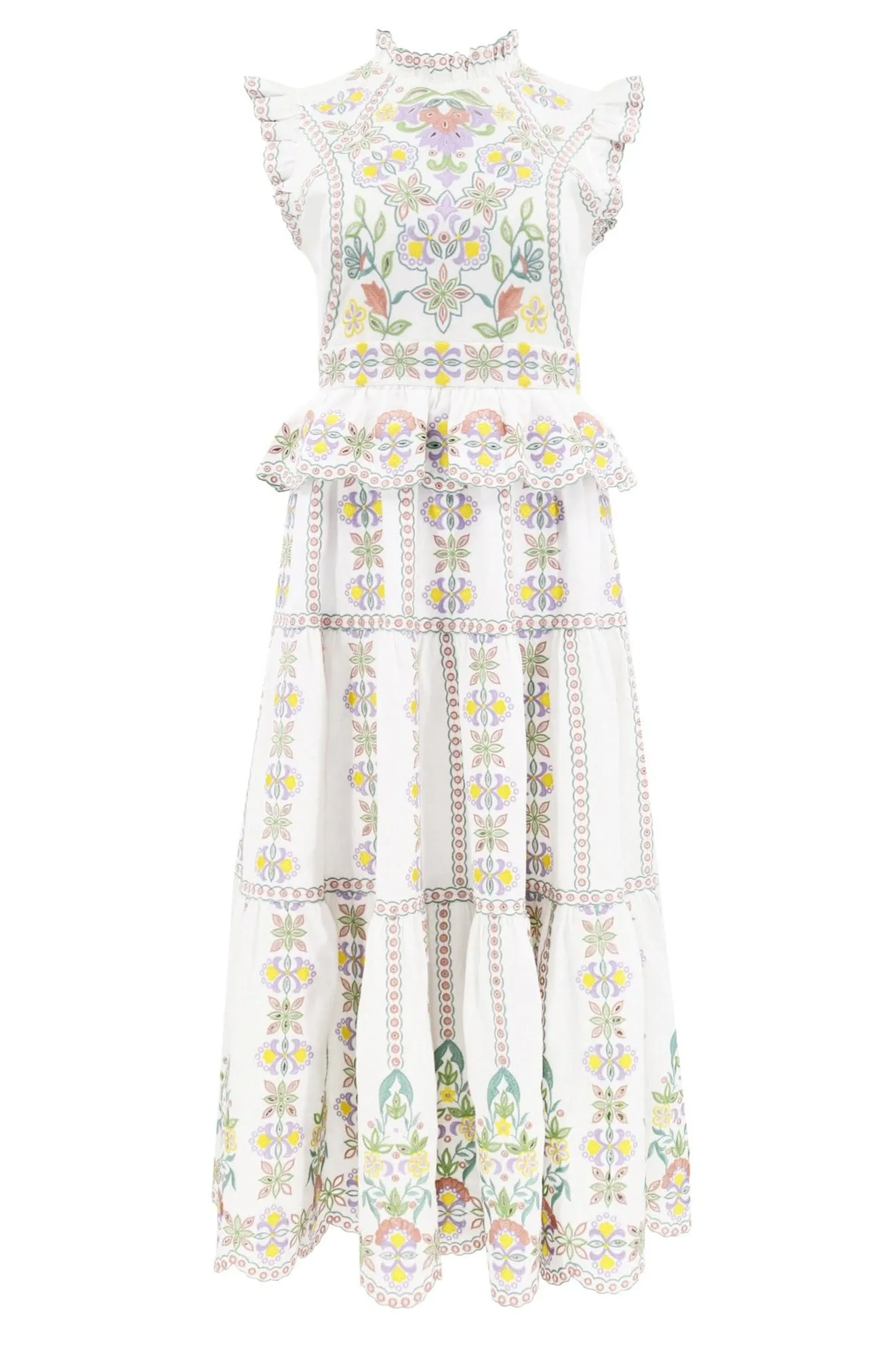 Lydia Dress - White Combo sold by Christy Lynn