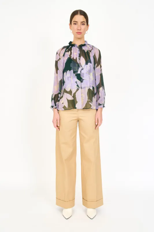 Karla Blouse - Green Blossom sold by Christy Lynn