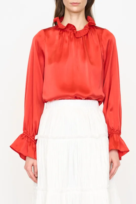 Lulu Blouse - Papaya sold by Christy Lynn