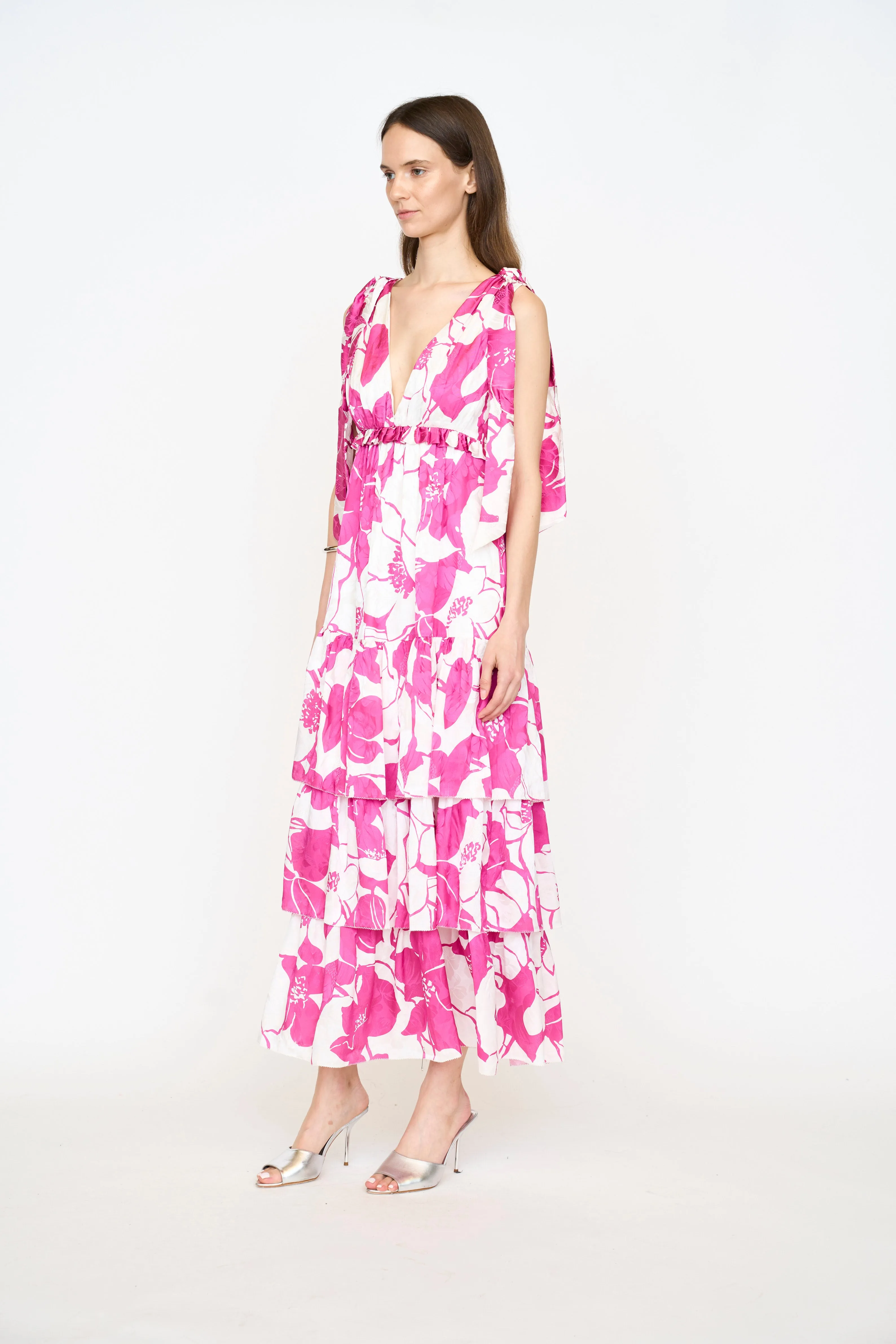 Alexa Dress - Pink Chelsea Floral sold by Christy Lynn product image thumbnail 3
