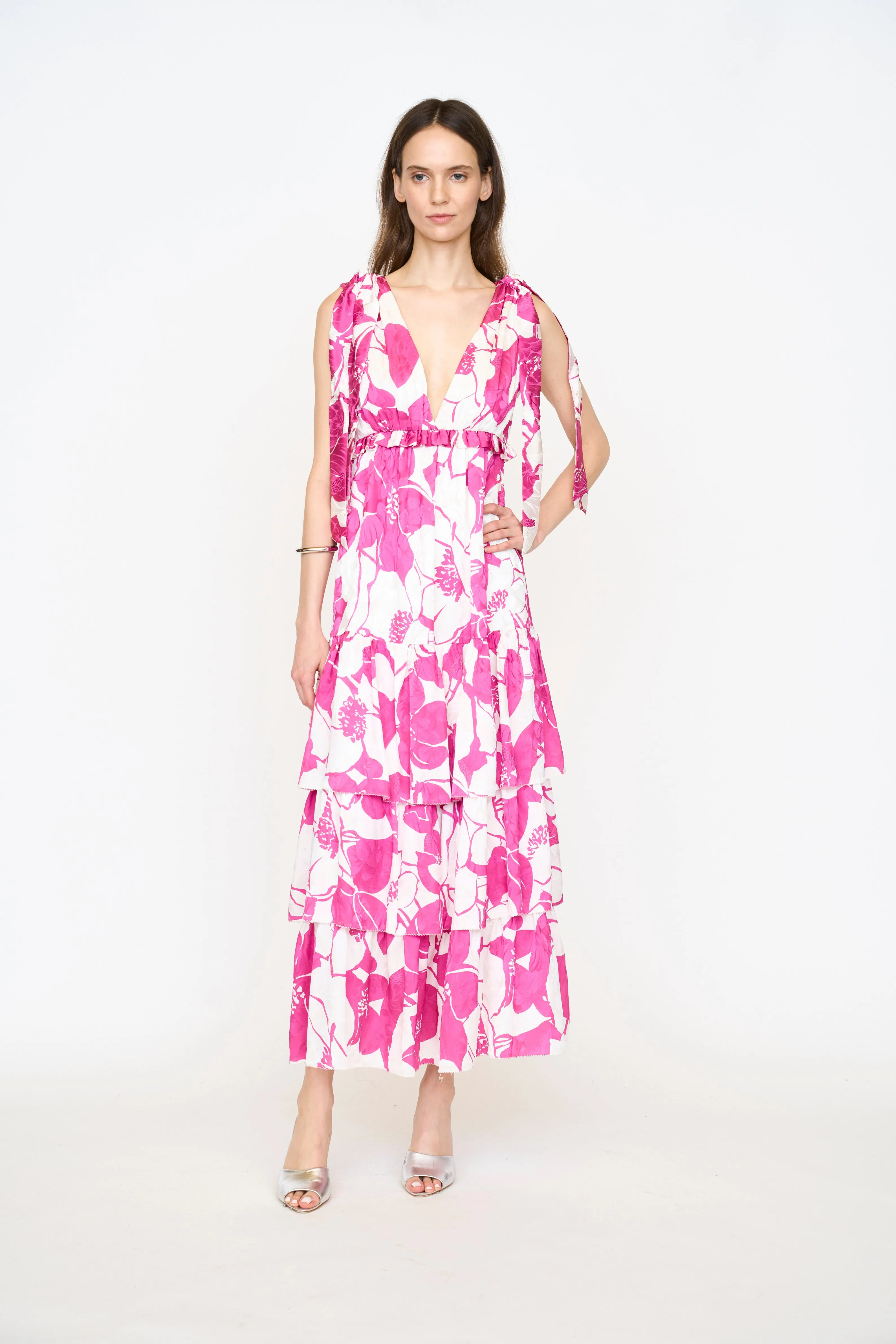 Alexa Dress - Pink Chelsea Floral sold by Christy Lynn
