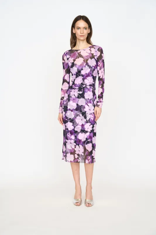 Aubrey Dress - Violet Shadow Flower sold by Christy Lynn