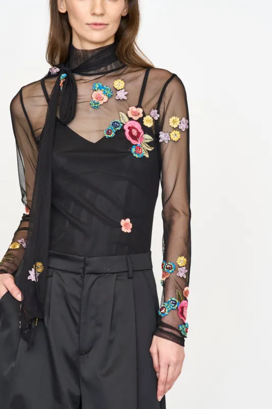 Ginny Top - Black Combo sold by Christy Lynn