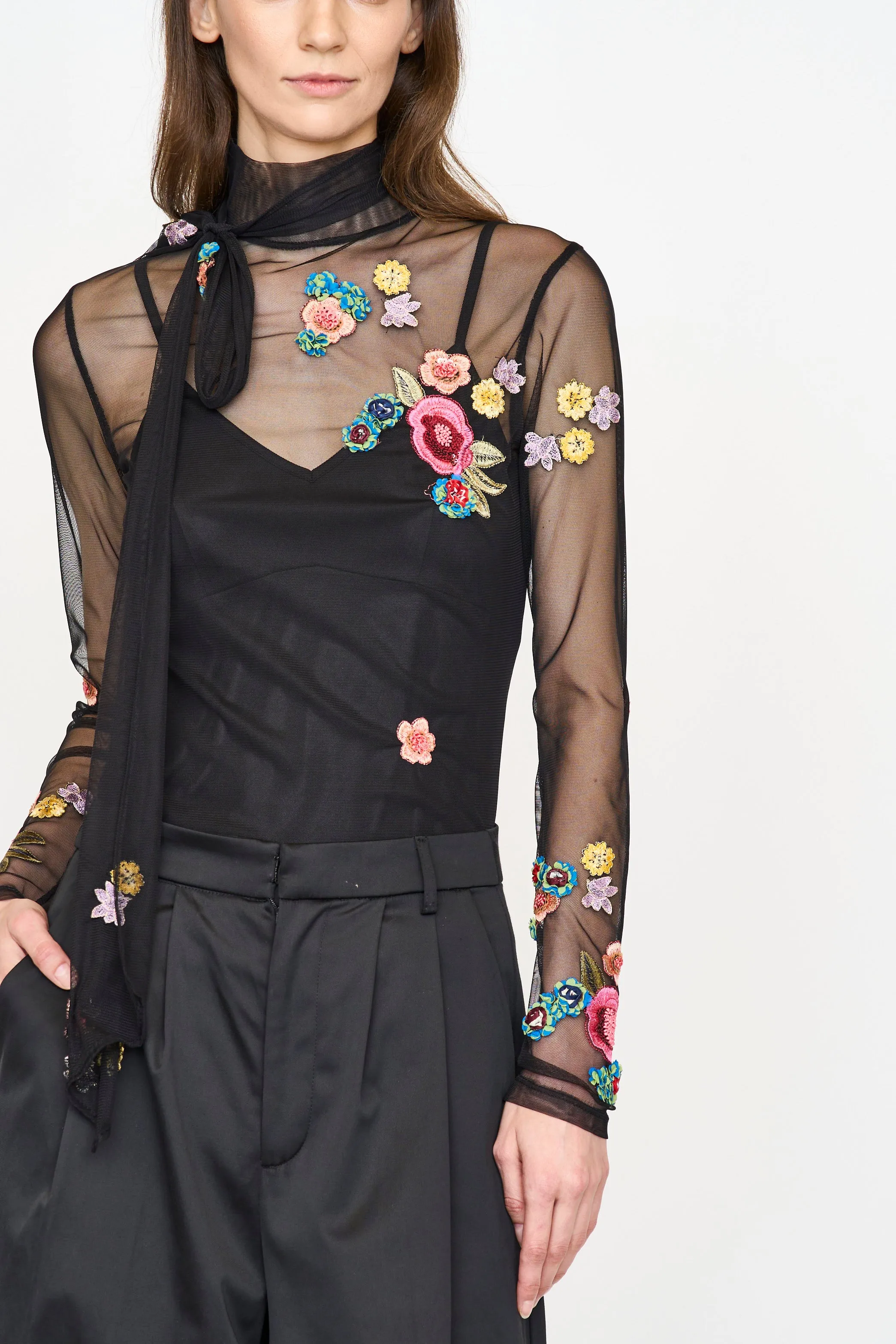 Ginny Top - Black Combo sold by Christy Lynn