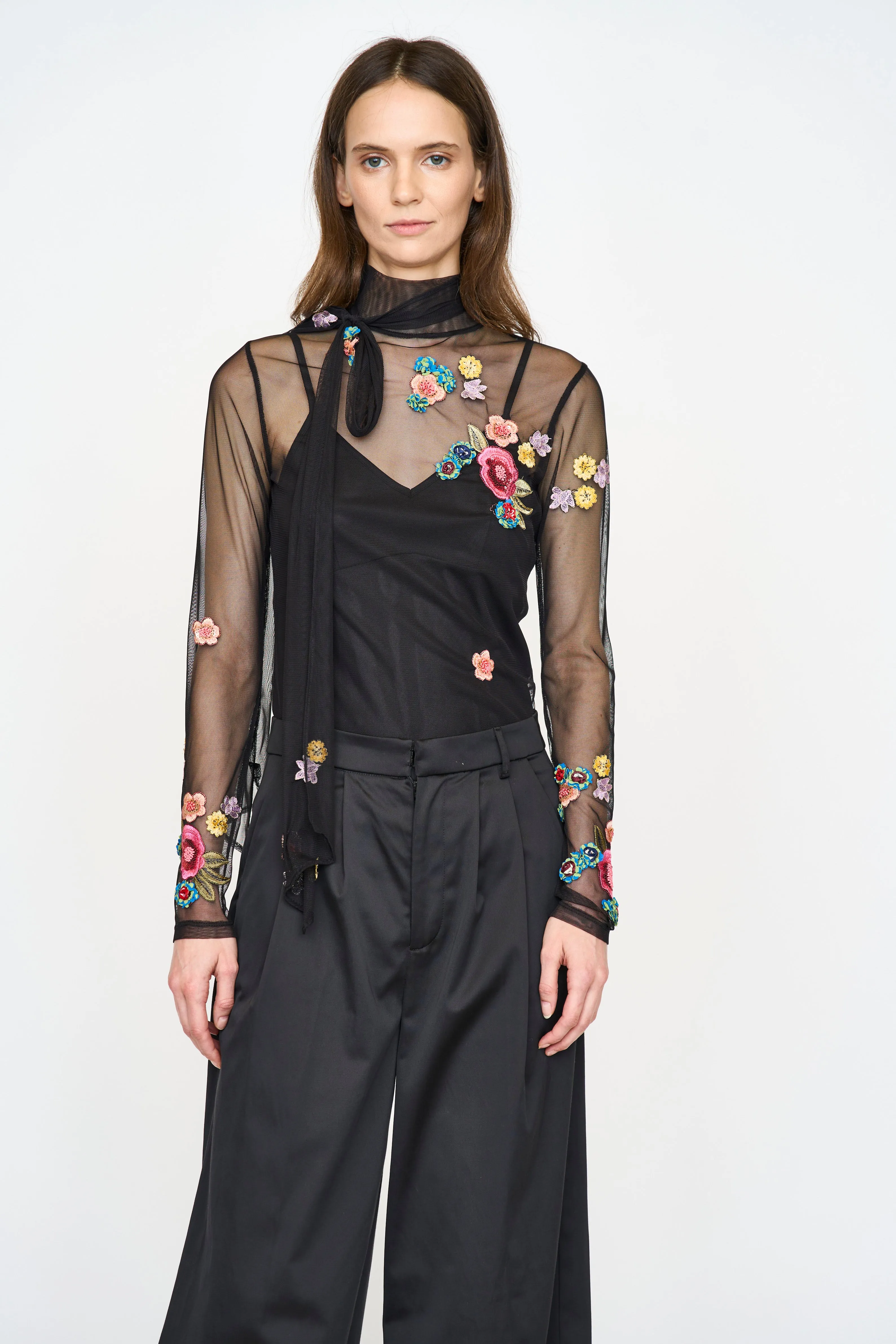 Ginny Top - Black Combo sold by Christy Lynn product image thumbnail 4