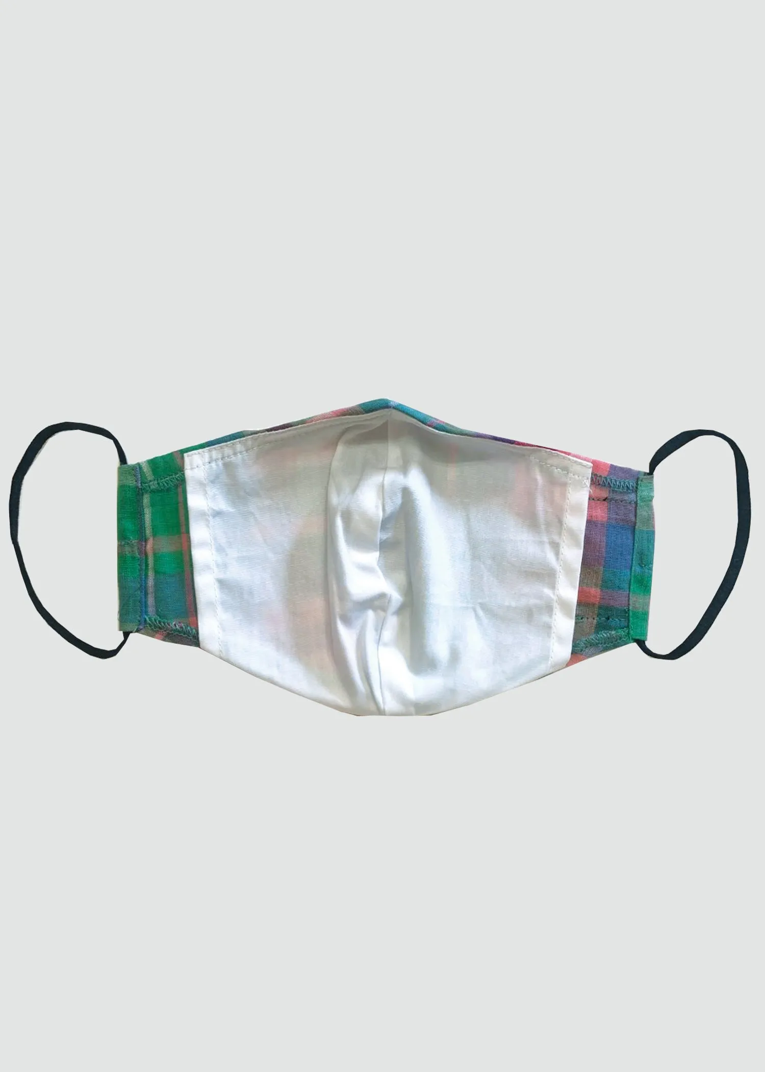 Dabo 2 Layer Reusable Face Mask (Green Pink Plaid)-Clearance sold by D'iyanu product image thumbnail 3