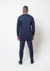 Karim Men's Embroidered Traditional Shirt (Navy with Gold Embroidery) sold by D'iyanu