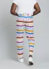 Hadjar Men's African Print Trousers (White Nautical Adire) sold by D'iyanu