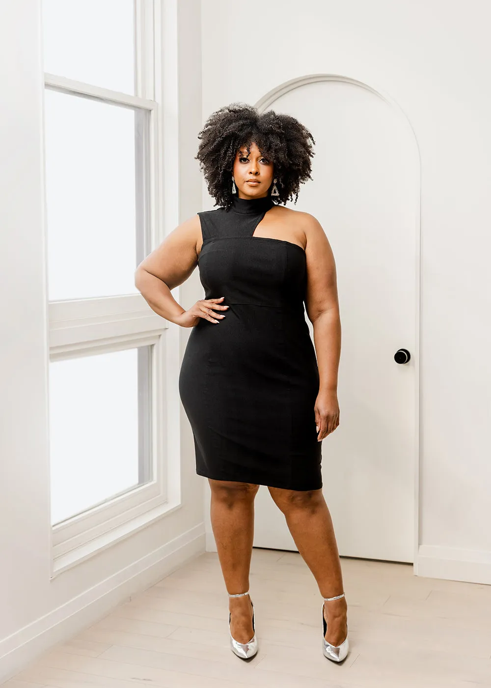 Amaka Women's Stretch Dress (Black) - Clearance sold by D'iyanu product image thumbnail 5