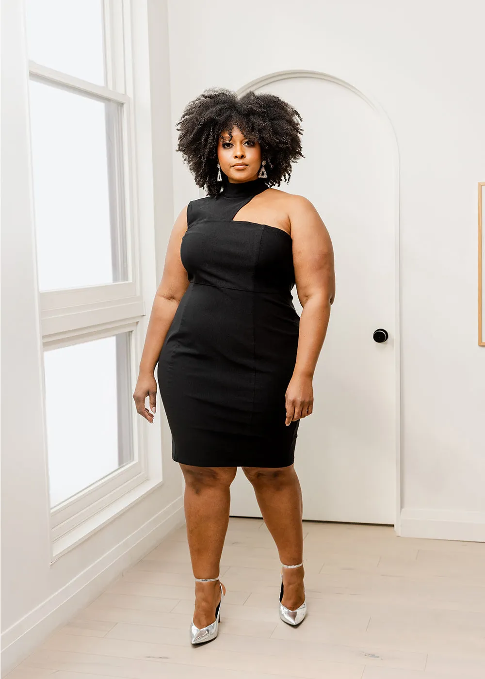 Amaka Women's Stretch Dress (Black) - Clearance sold by D'iyanu product image thumbnail 3