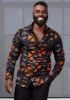 Chane Men's African Print Button-Up Shirt (Natural Mudcloth) sold by D'iyanu