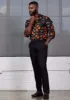 Chane Men's African Print Button-Up Shirt (Natural Mudcloth) sold by D'iyanu