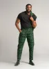 Tendai Men's African Print Trousers (Moss Black Geometric) - Clearance sold by D'iyanu