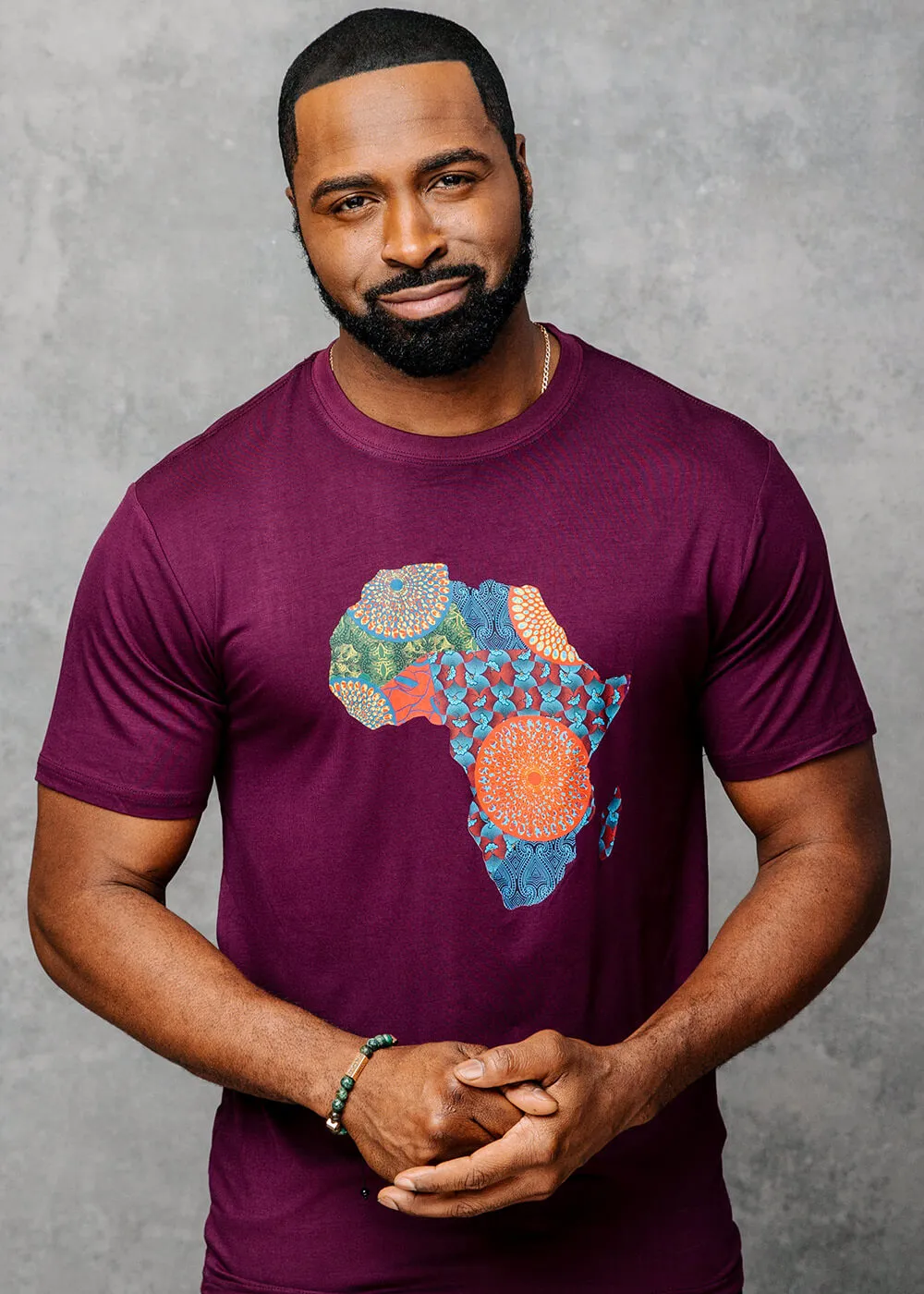 Isokan Unisex Adinkra Symbol Beaded Bracelet (African Turquoise with Gold) sold by D'iyanu product image thumbnail 3