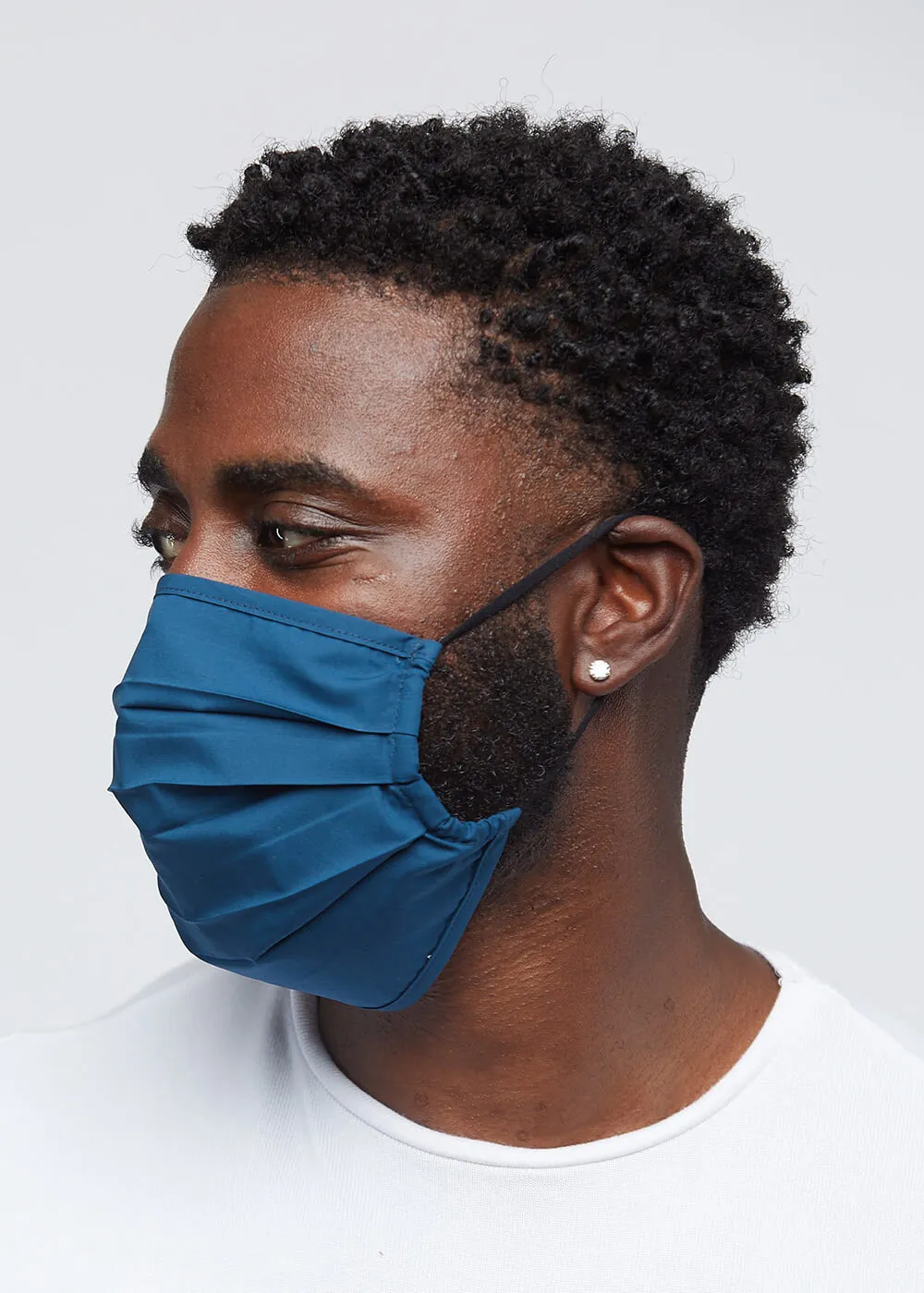 Uzo 2 Layer Reusable Face Mask (Deep Teal)-Clearance sold by D'iyanu product image thumbnail 2
