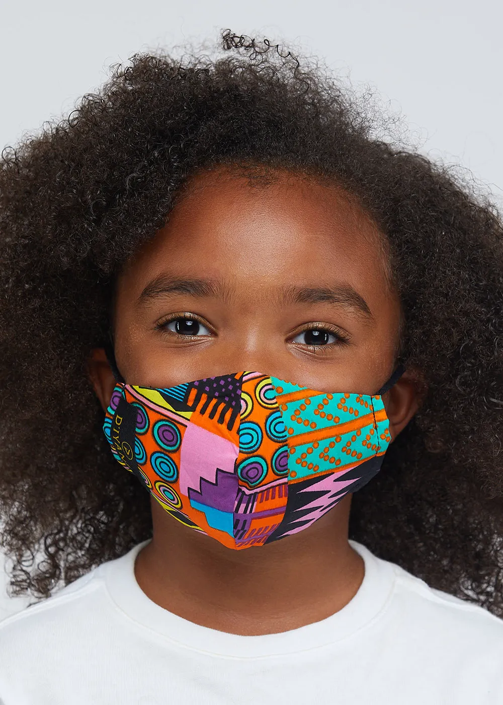 Dabo African Print 2 Layer Reusable Face Mask (Pink Purple Kente)-Clearance sold by D'iyanu product image thumbnail 3