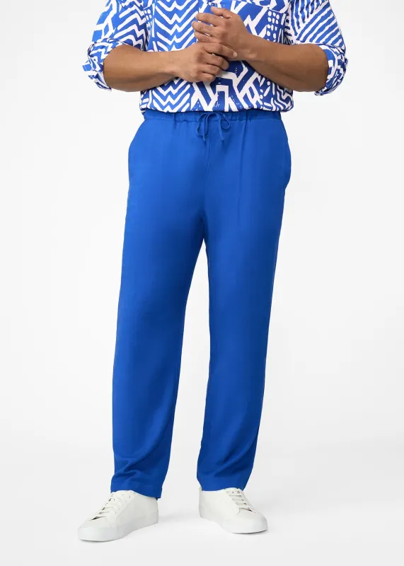 Asan Men's Linen Blend Pants (Cobalt) - Clearance sold by D'iyanu