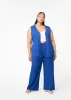 Nahema Women's Linen Blend Wide Leg Pants (Cobalt) sold by D'iyanu