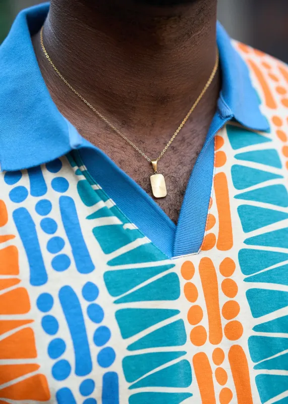 Alabi Unisex Gold Pendant Necklace (Gold) - Clearance made by D'iyanu