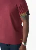 Alasane Men's African Print Appliqué T-Shirt (Navy Multicolor Kente) sold by D'iyanu
