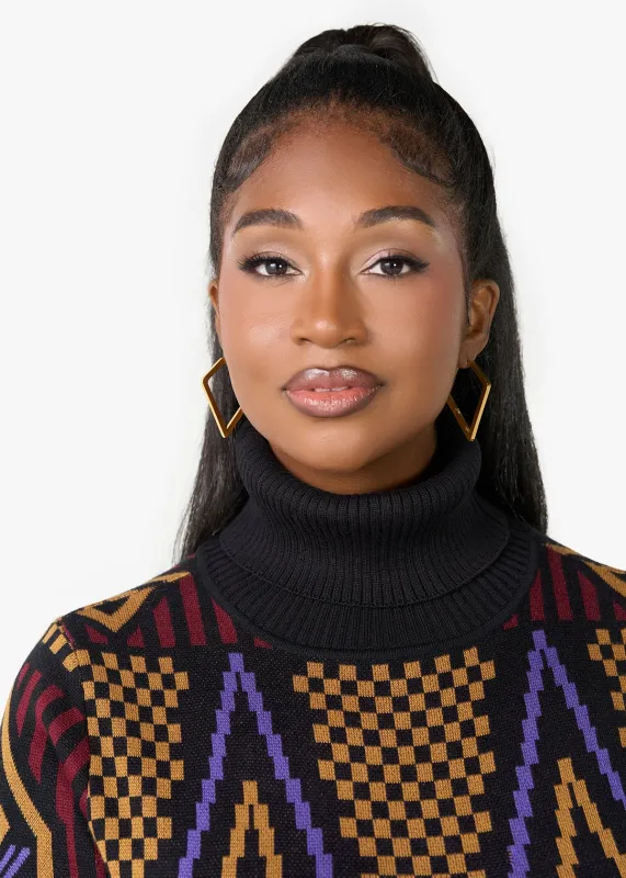 Faiza Womens Angled Earrings (GOLD) sold by D'iyanu