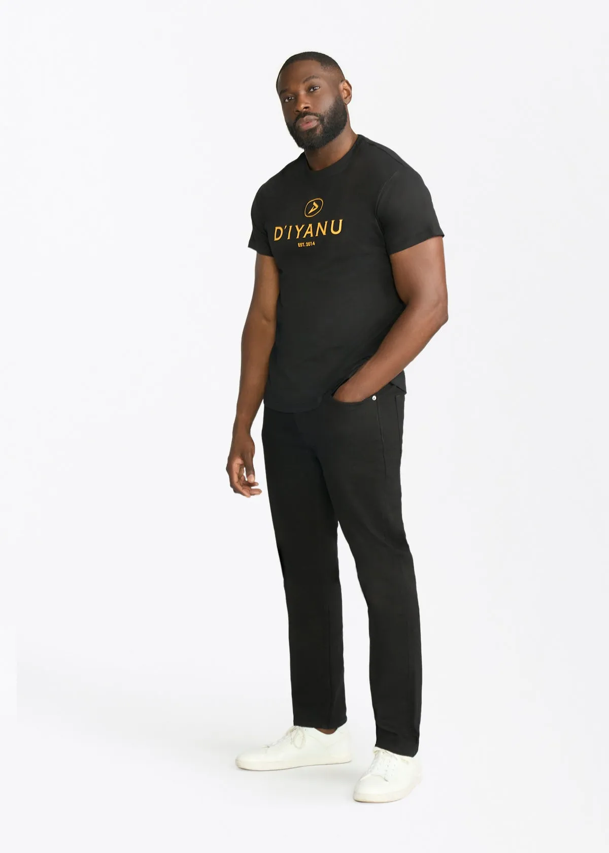 D'IYANU Brand T-Shirt (BLACK) sold by D'iyanu product image thumbnail 4