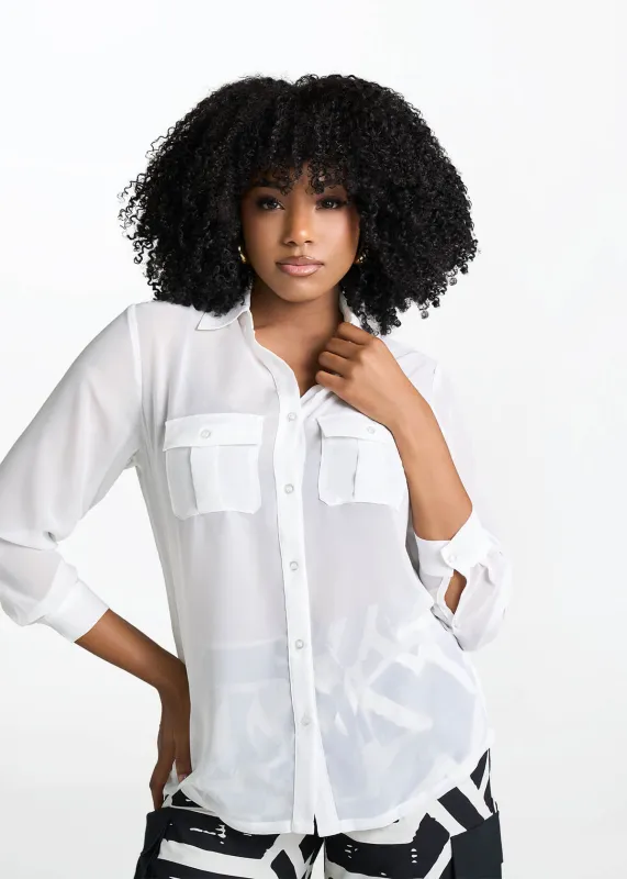 Nyala Women's Sheer Blouse made by D'iyanu